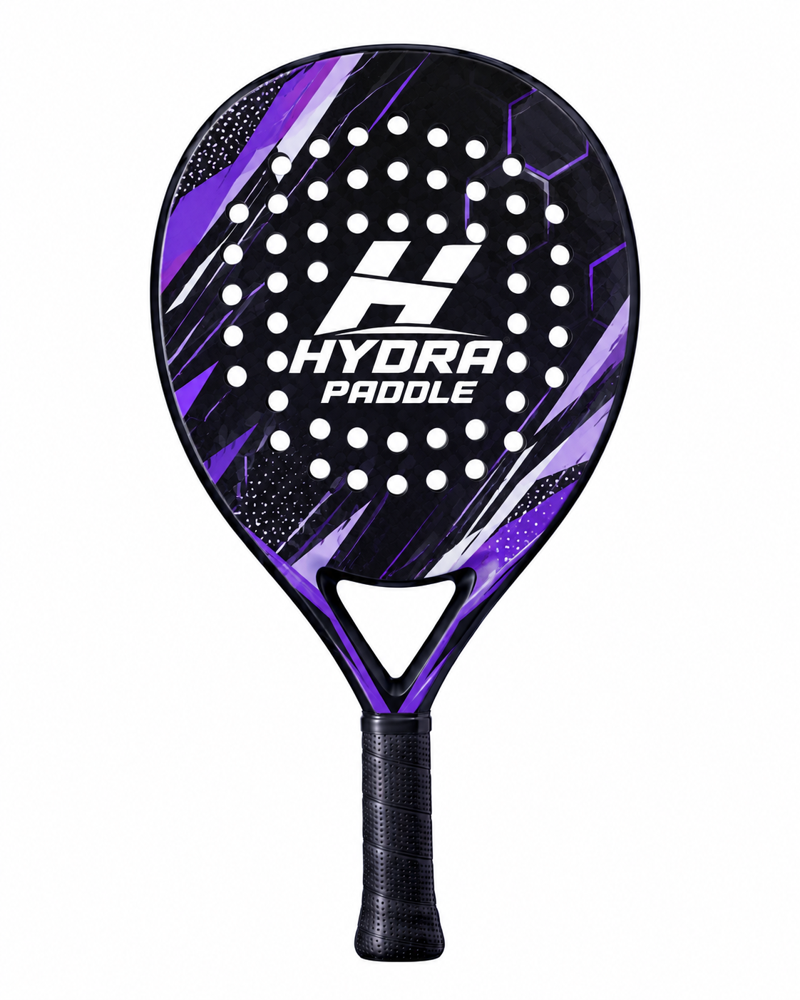 Hydra Padel racket HP-11011 with safety wrist tether and aerodynamic frame