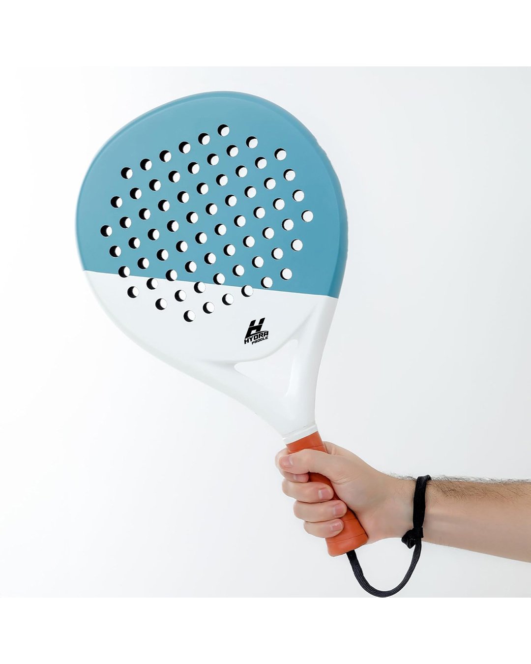 Hydra Padel racket HP-11003 with moisture wicking overgrip for optimum traction