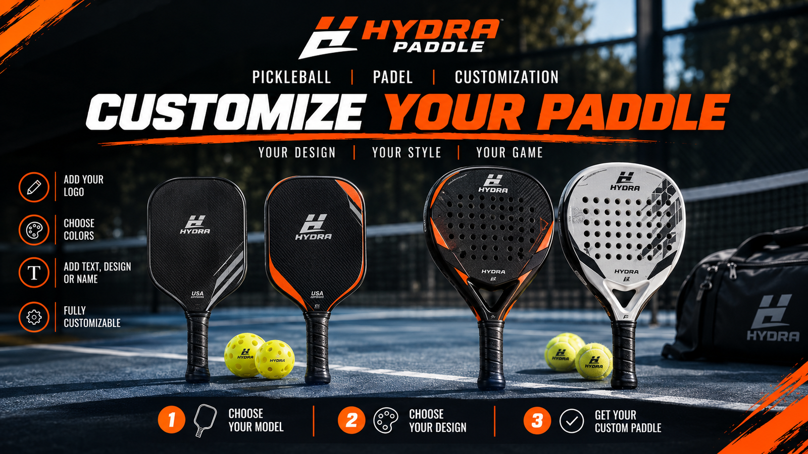 Customize your Hydra Paddle with OEM and ODM options for wholesale and private label partnerships